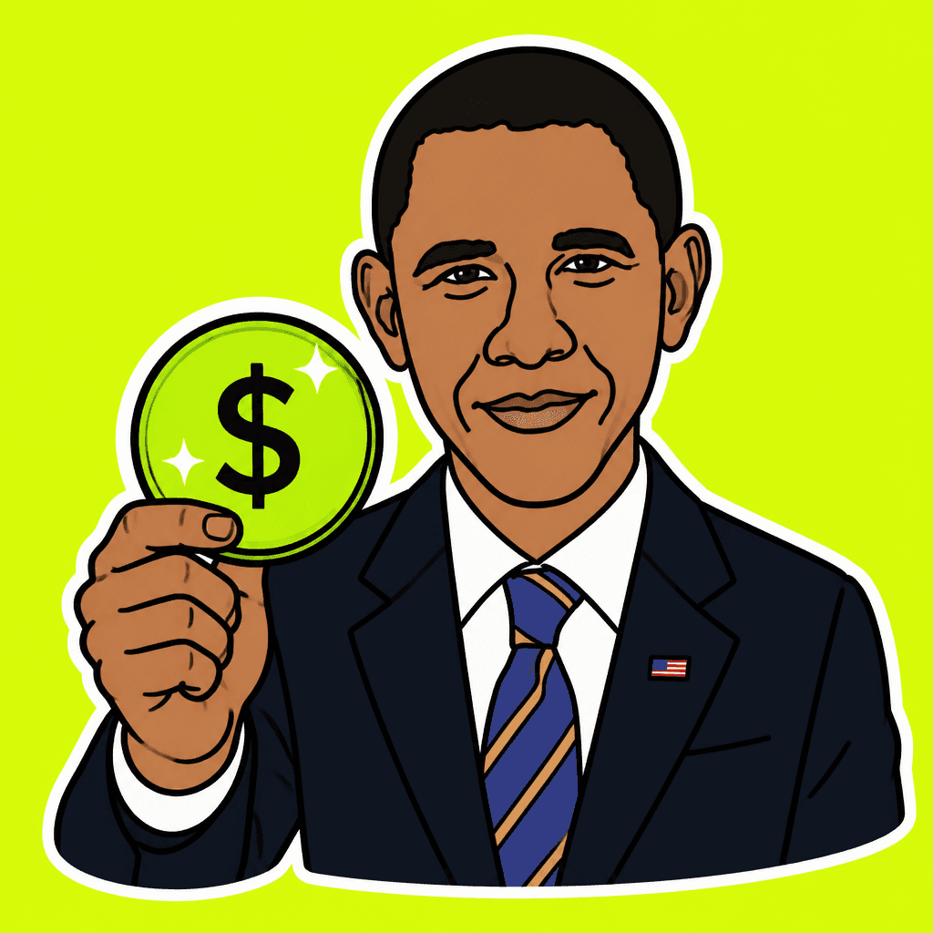 The $NGGR character holding a neon coin
